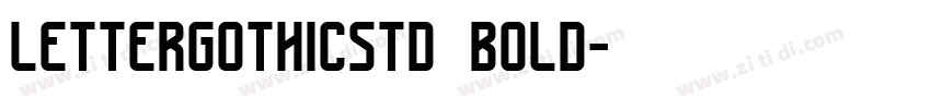 lettergothicstd bold字体转换